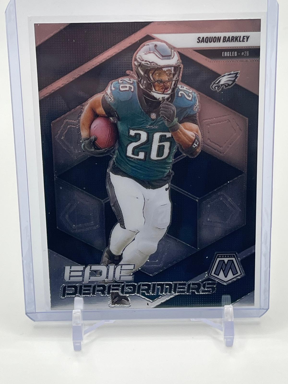 2025 Panini Mosaic Epic Performers Saquon Barkley #2 card