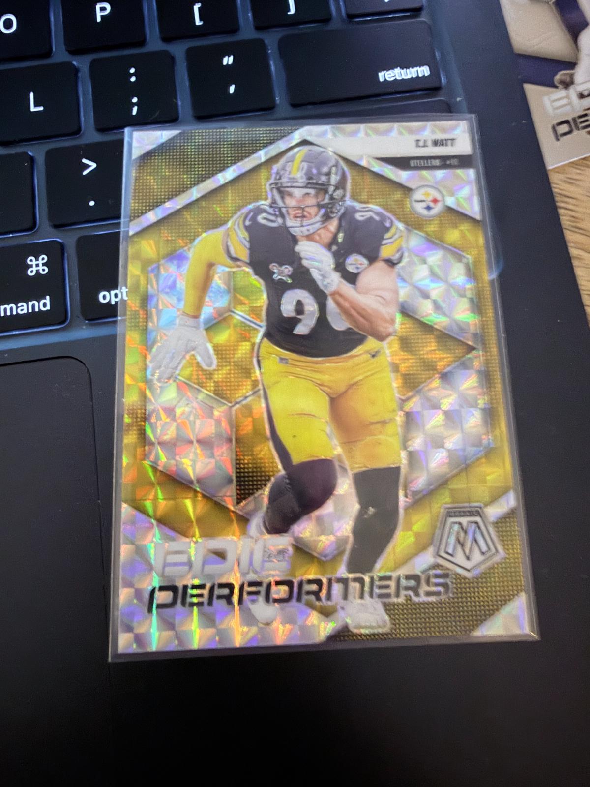 2025 Panini Mosaic Epic Performers T.J. Watt [Mosaic] #12 card