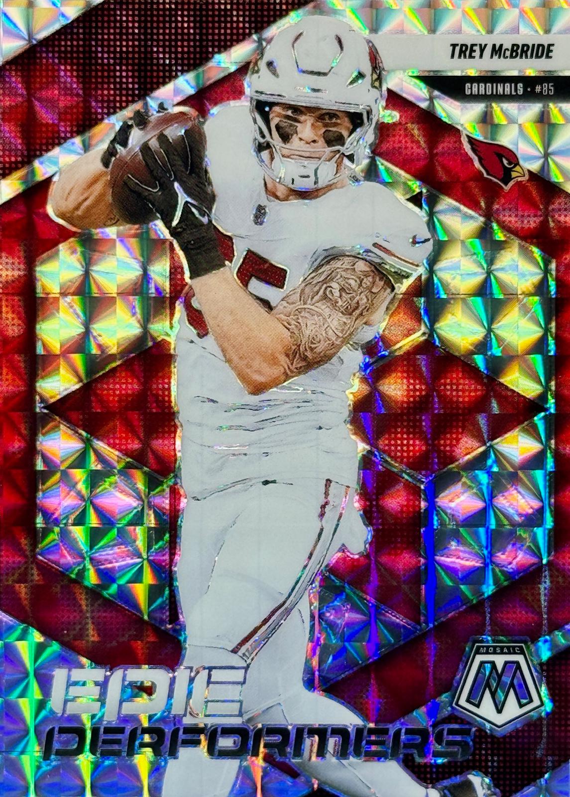 2025 Panini Mosaic Epic Performers Trey McBride [Mosaic] #10 card