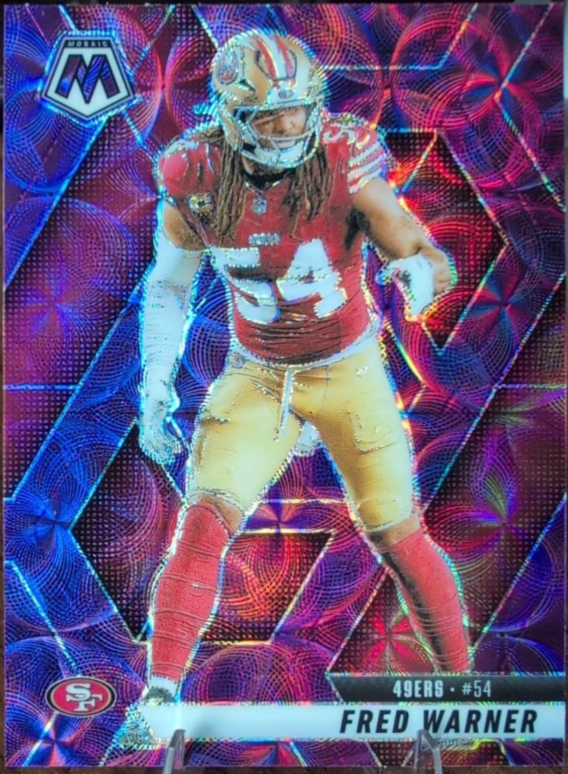 2025 Panini Mosaic Fred Warner [Purple Scope] #165 card