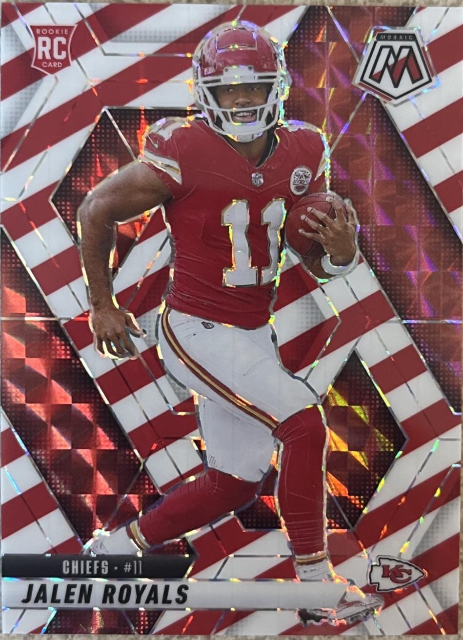 2025 Panini Mosaic Jalen Royals [Red White Stripe] #313 card