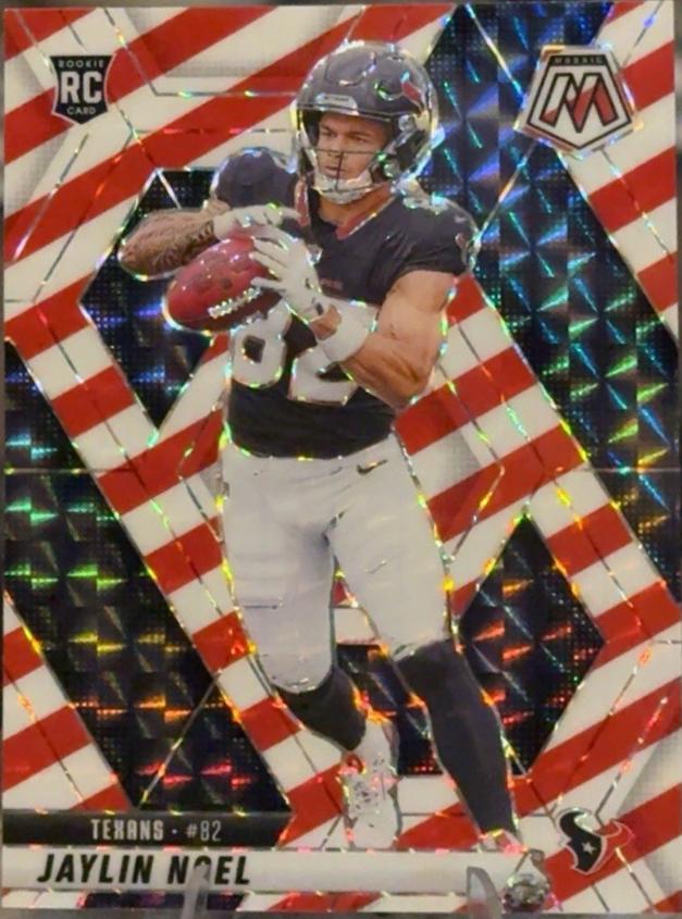 2025 Panini Mosaic Jaylin Noel [Red White Stripe] #373 card