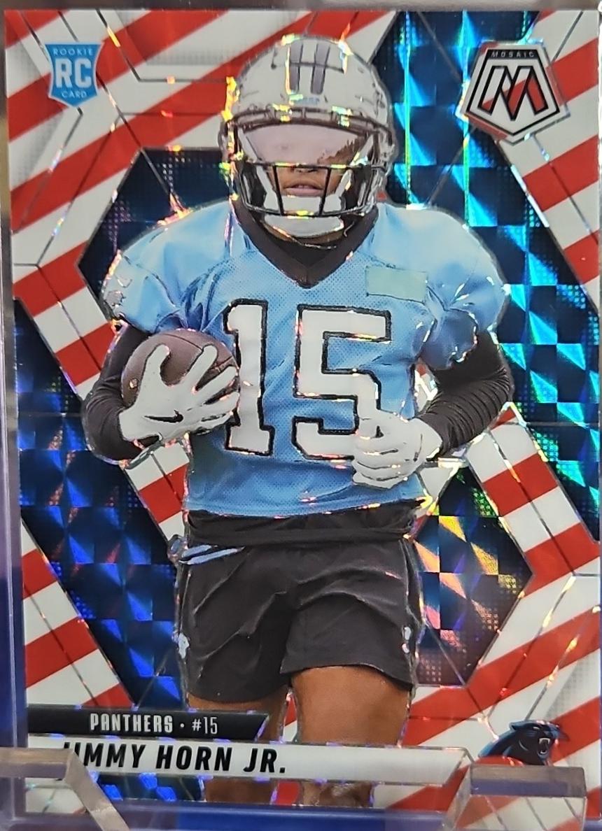 2025 Panini Mosaic Jimmy Horn Jr. [Red White Stripe] #339 card