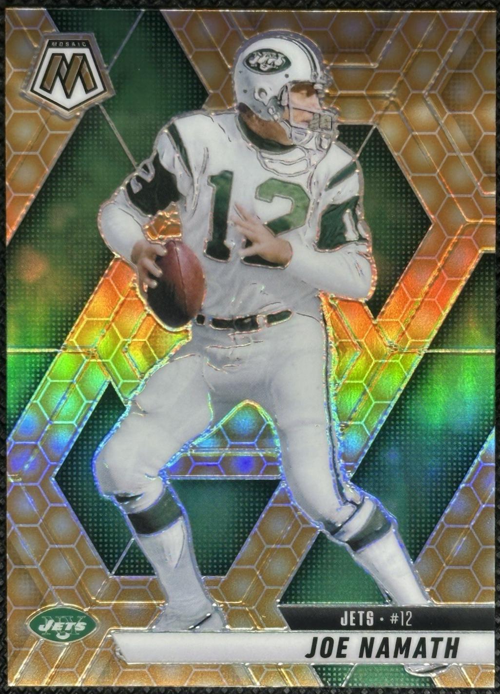 2025 Panini Mosaic Joe Namath [Honeycomb] #39 card