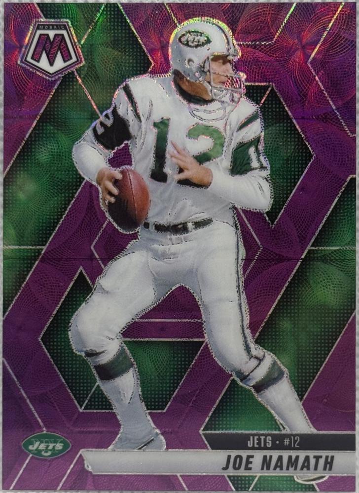 2025 Panini Mosaic Joe Namath [Purple Scope] #39 card