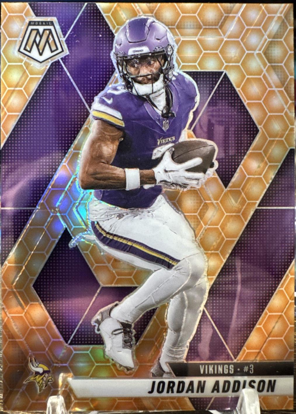2025 Panini Mosaic Jordan Addison [Honeycomb] #88 card