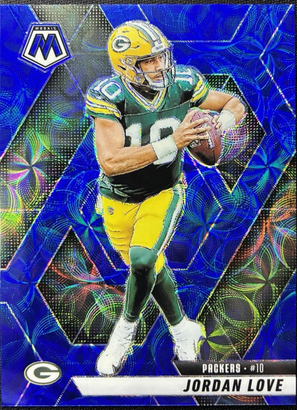 2025 Panini Mosaic Jordan Love [Blue Scope] #30 card