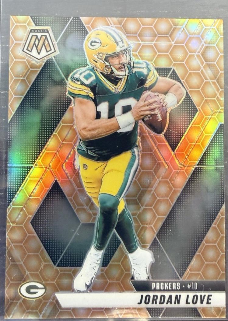 2025 Panini Mosaic Jordan Love [Honeycomb] #30 card