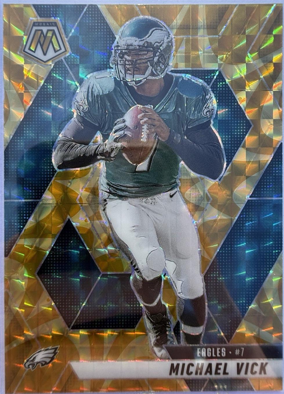 2025 Panini Mosaic Michael Vick [Reactive Yellow] #215 card