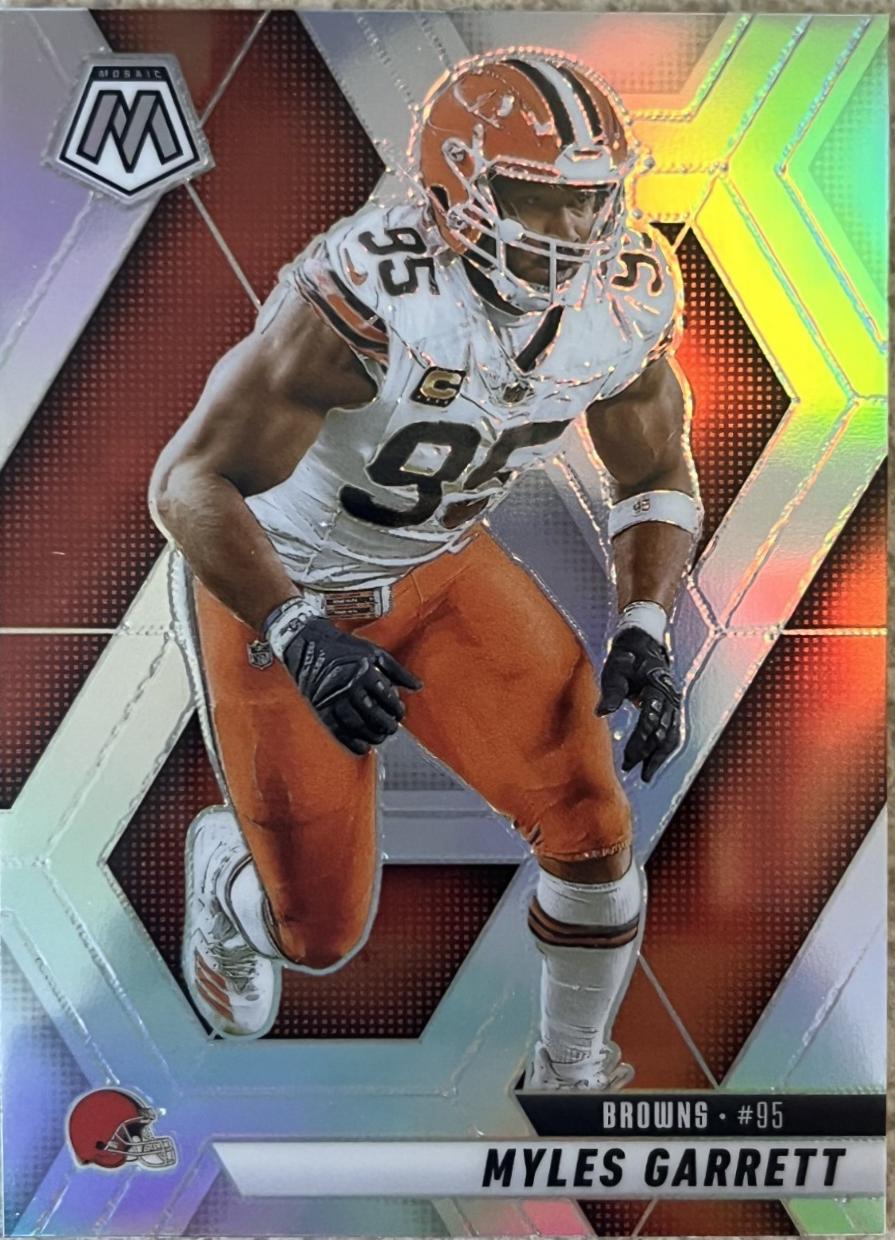 2025 Panini Mosaic Myles Garrett [Silver] #181 card