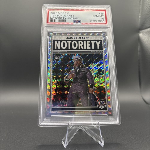 2025 Panini Mosaic Notoriety Ashton Jeanty [Mosaic] #18 card