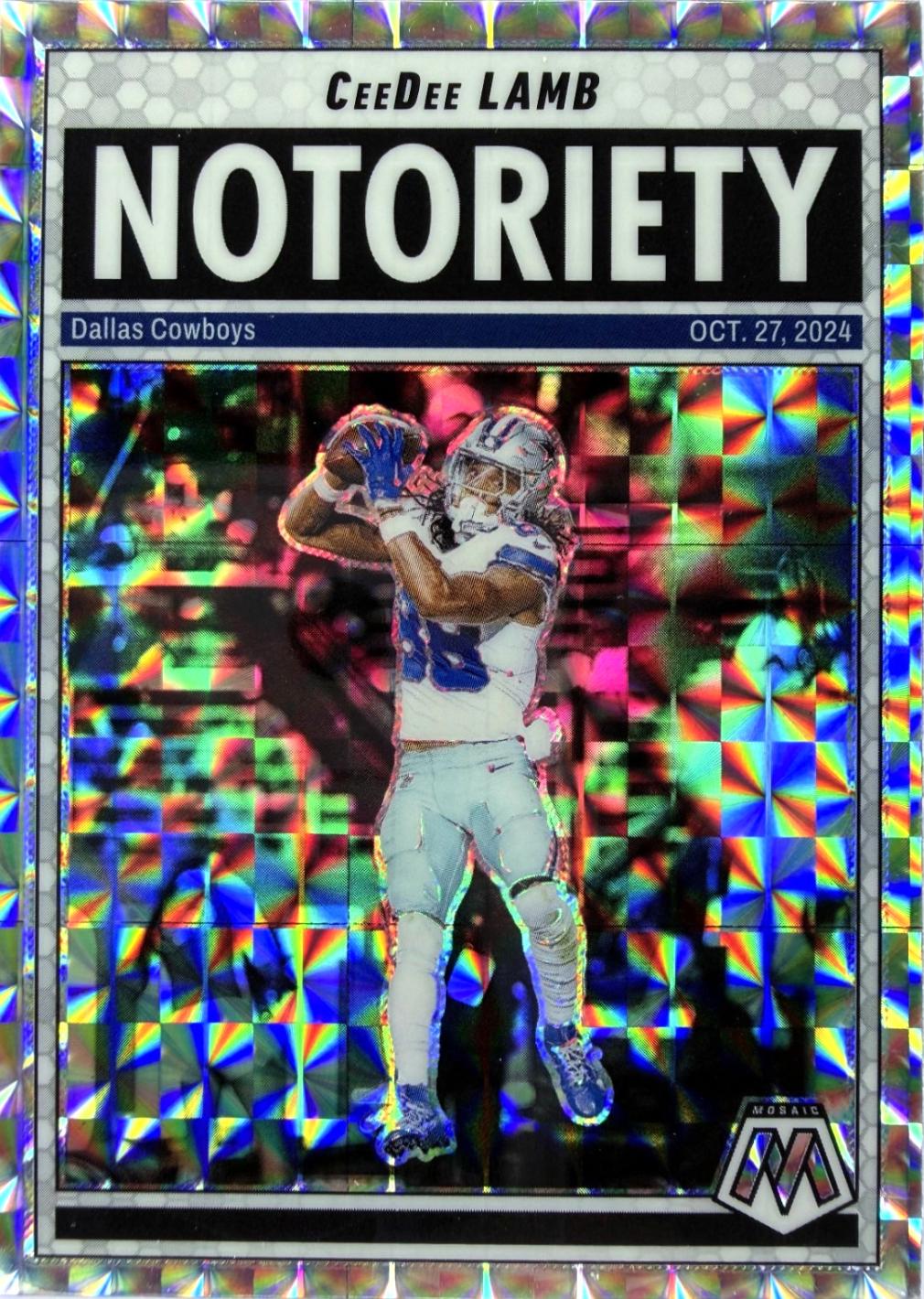 2025 Panini Mosaic Notoriety CeeDee Lamb [Mosaic] #8 card