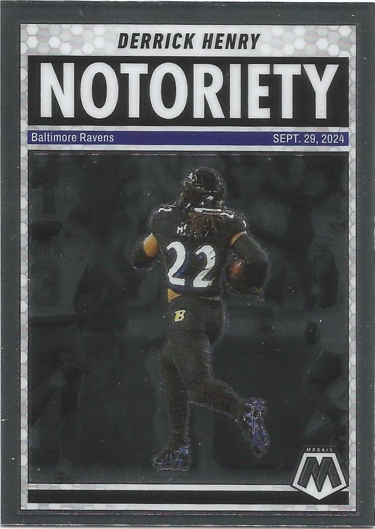 2025 Panini Mosaic Notoriety Derrick Henry #4 card