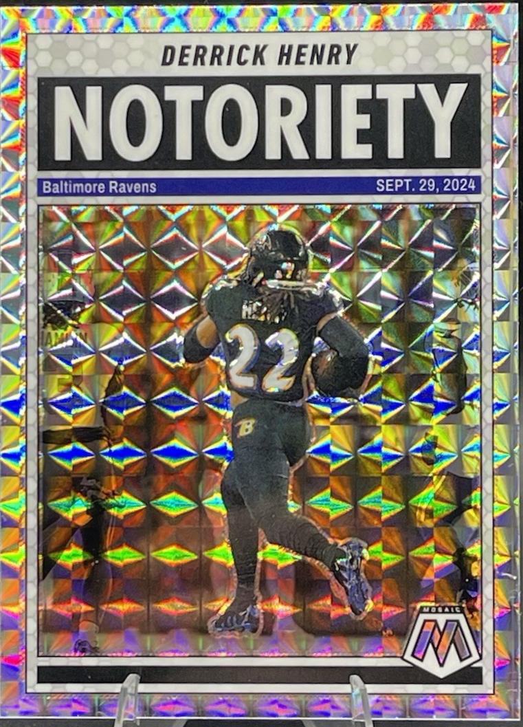 2025 Panini Mosaic Notoriety Derrick Henry [Mosaic] #4 card