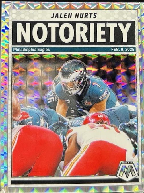 2025 Panini Mosaic Notoriety Jalen Hurts [Mosaic] #1 card