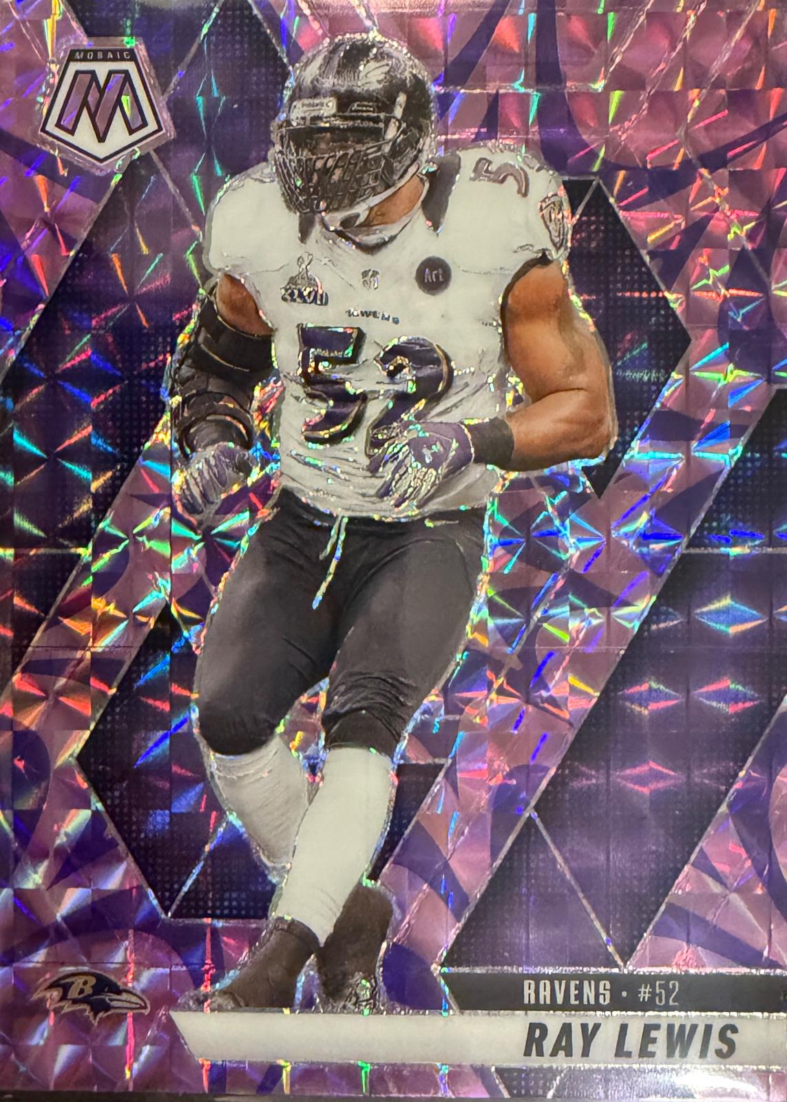 2025 Panini Mosaic Ray Lewis [Reactive Purple] #202 card