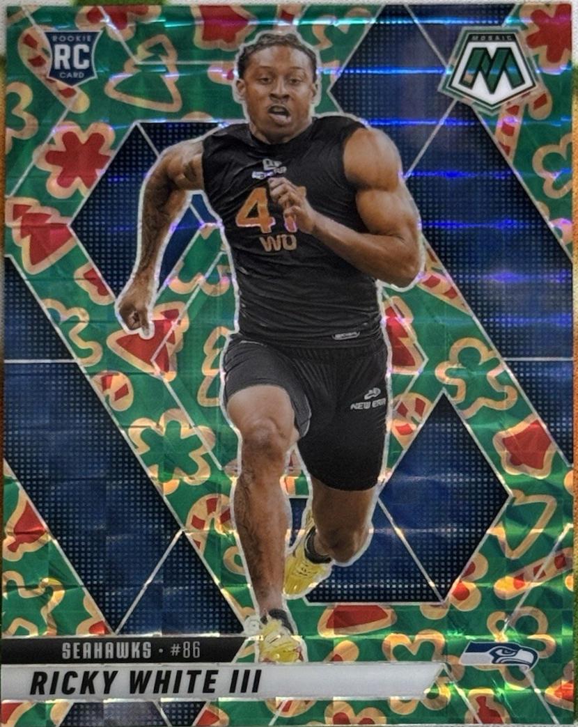 2025 Panini Mosaic Ricky White III [White Sparkle] #386 card