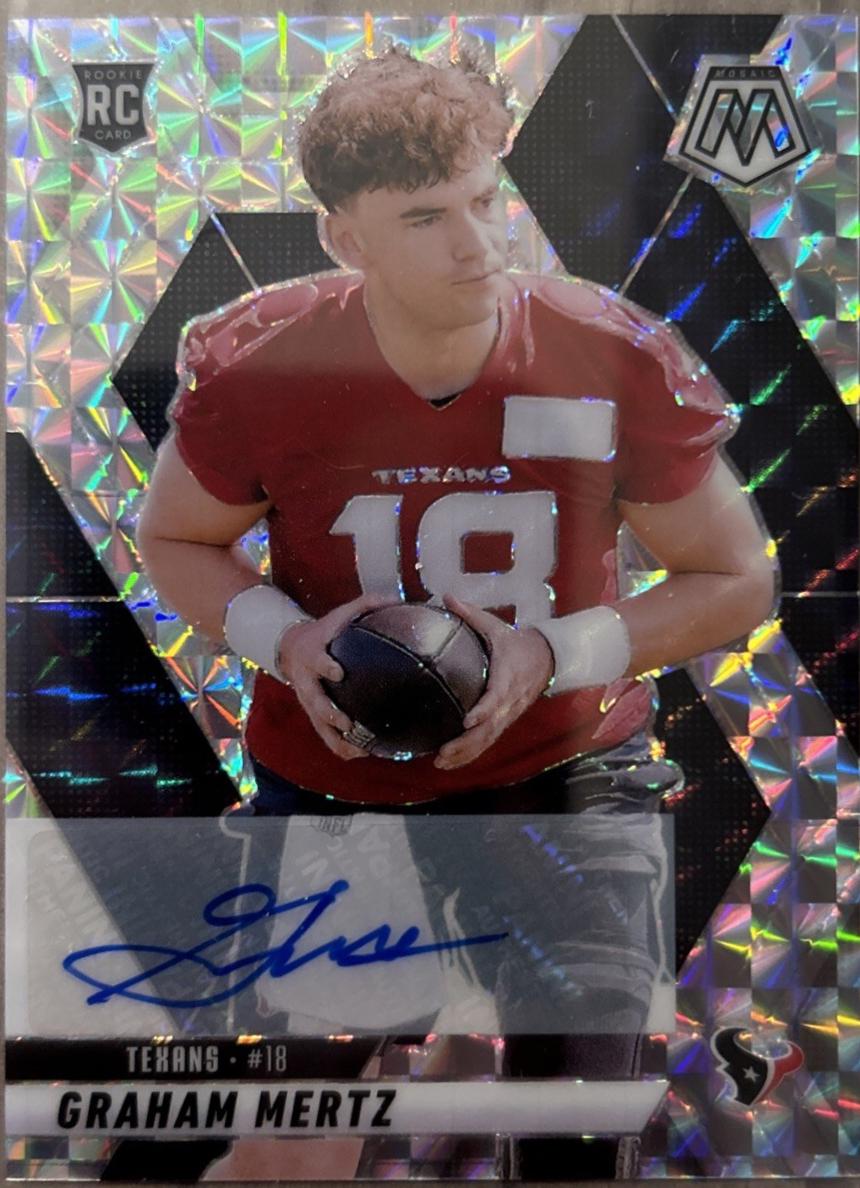 2025 Panini Mosaic Rookie Autographs Graham Mertz #392 card