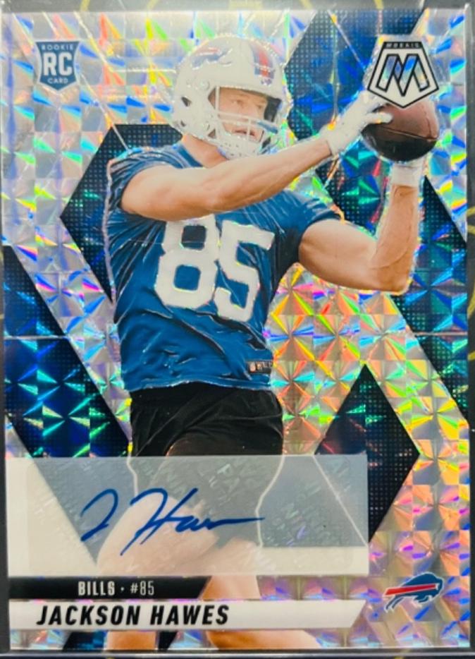 2025 Panini Mosaic Rookie Autographs Jackson Hawes #334 card
