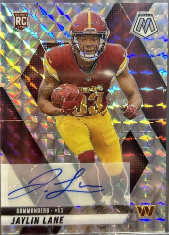 2025 Panini Mosaic Rookie Autographs Jaylin Lane #306 card