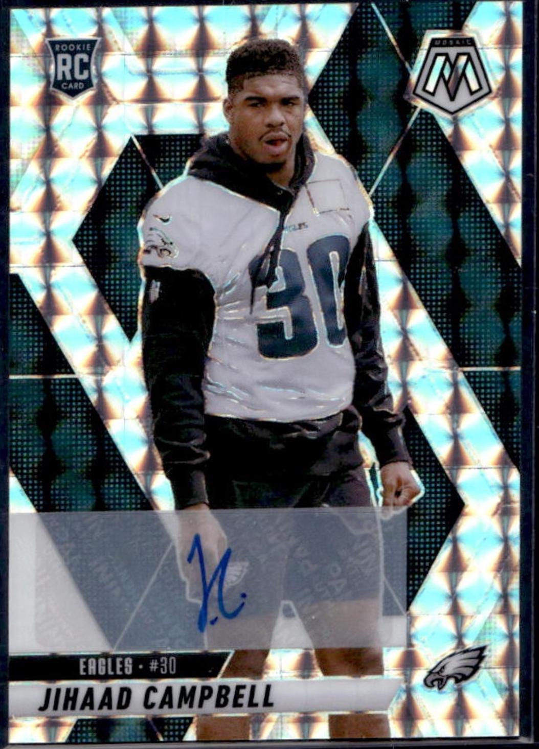 2025 Panini Mosaic Rookie Autographs Jihaad Campbell #341 card