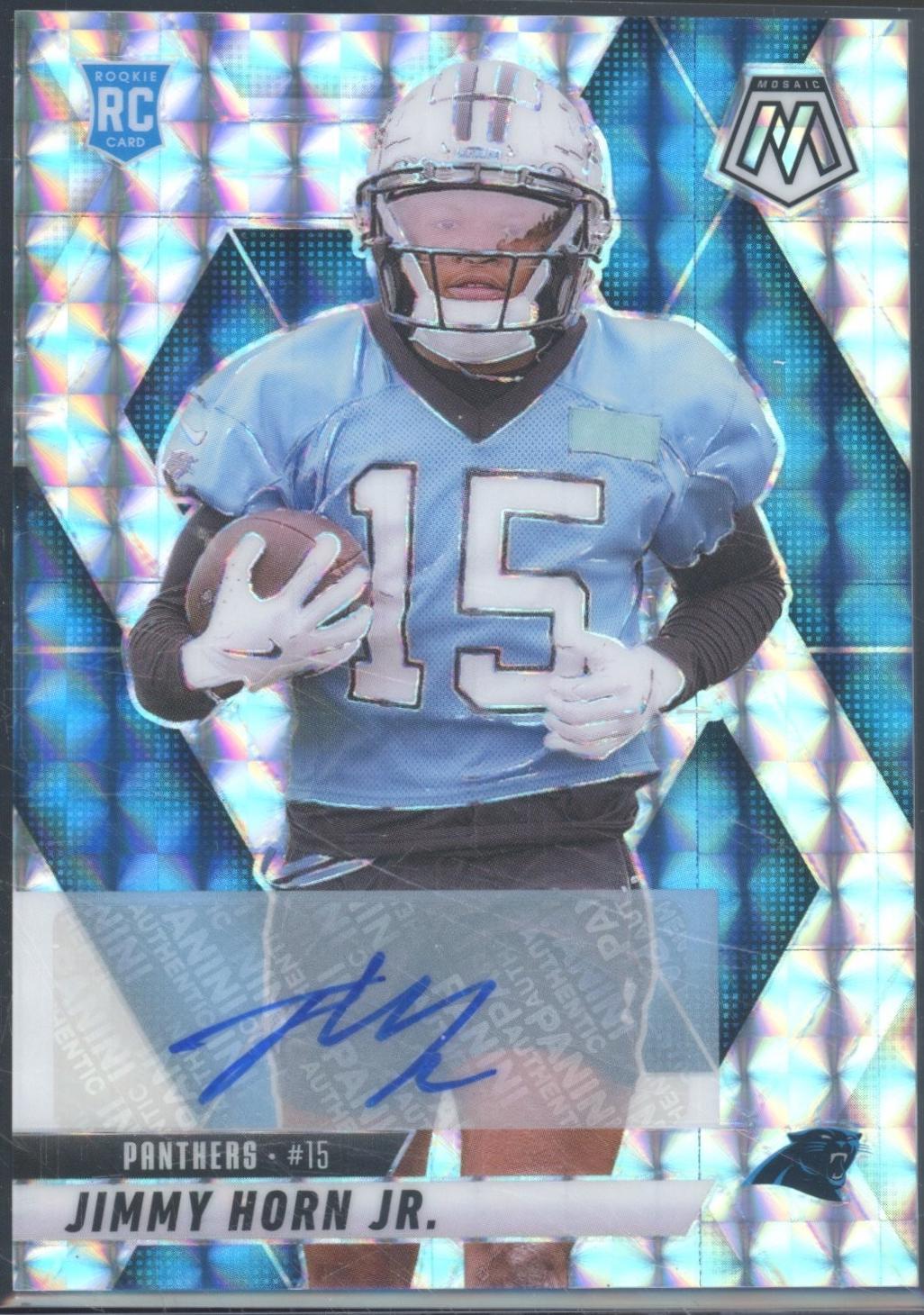 2025 Panini Mosaic Rookie Autographs Jimmy Horn Jr. #339 card