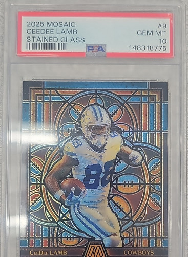2025 Panini Mosaic Stained Glass CeeDee Lamb #9 card