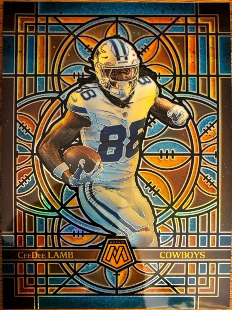 2025 Panini Mosaic Stained Glass CeeDee Lamb [Oversized] #9 card