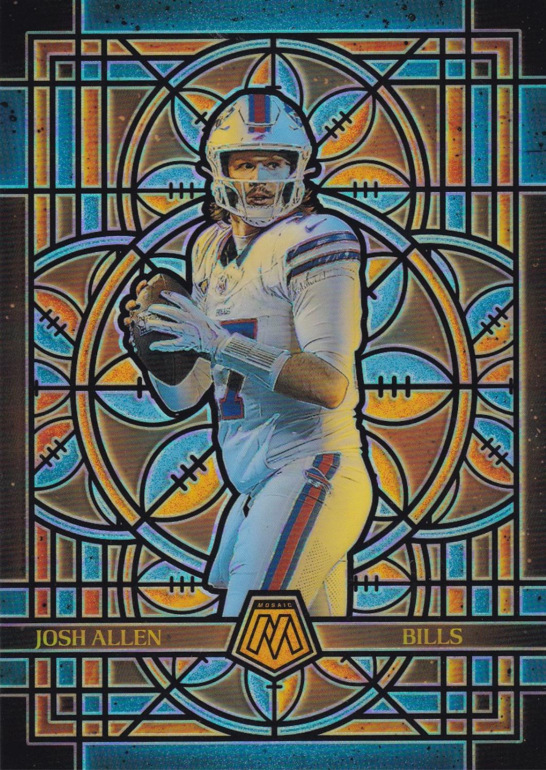 2025 Panini Mosaic Stained Glass Josh Allen [Oversized] #2 card