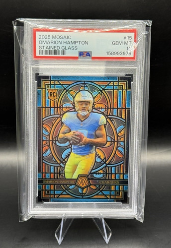 2025 Panini Mosaic Stained Glass Omarion Hampton #15 card