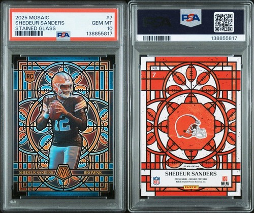2025 Panini Mosaic Stained Glass Shedeur Sanders #7 card