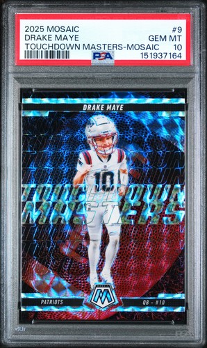 2025 Panini Mosaic Touchdown Masters Drake Maye [Mosaic] #9 card