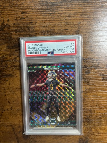 2025 Panini Mosaic Touchdown Masters Jayden Daniels [Mosaic Green] #7 card