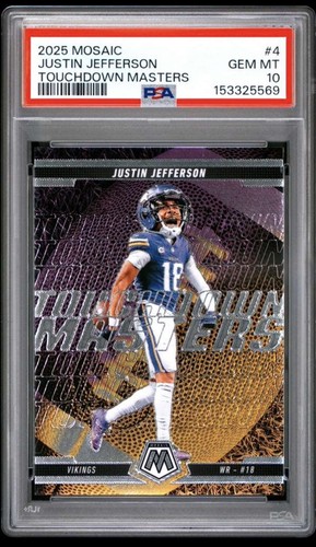 2025 Panini Mosaic Touchdown Masters Justin Jefferson #4 card