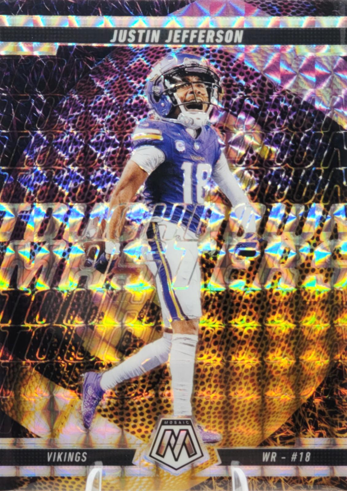 2025 Panini Mosaic Touchdown Masters Justin Jefferson [Mosaic] #4 card