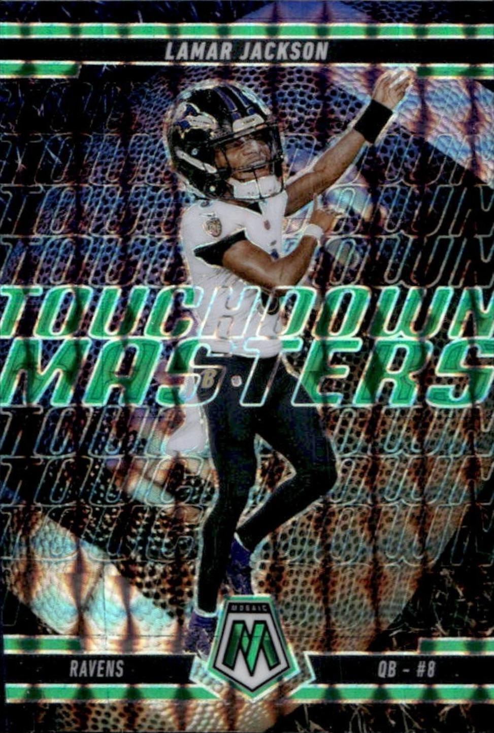 2025 Panini Mosaic Touchdown Masters Lamar Jackson [Mosaic Green] #5 card