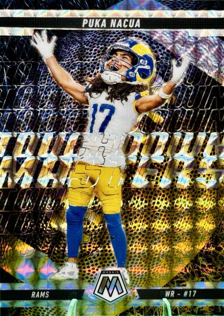 2025 Panini Mosaic Touchdown Masters Puka Nacua [Mosaic] #12 card