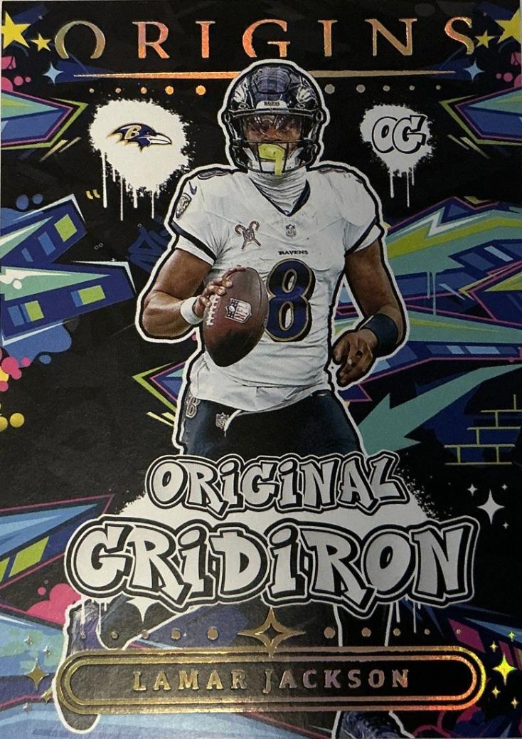 2025 Panini Origins Original Gridiron Lamar Jackson #1 card