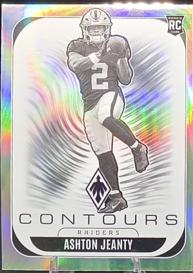 2025 Panini Phoenix Contours Ashton Jeanty [Silver Winter] #17 card