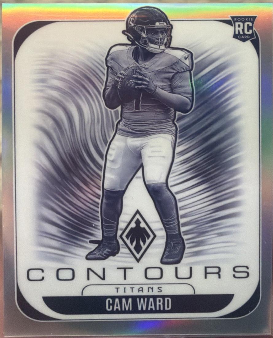 2025 Panini Phoenix Contours Cam Ward [Silver Pyramids] #31 card