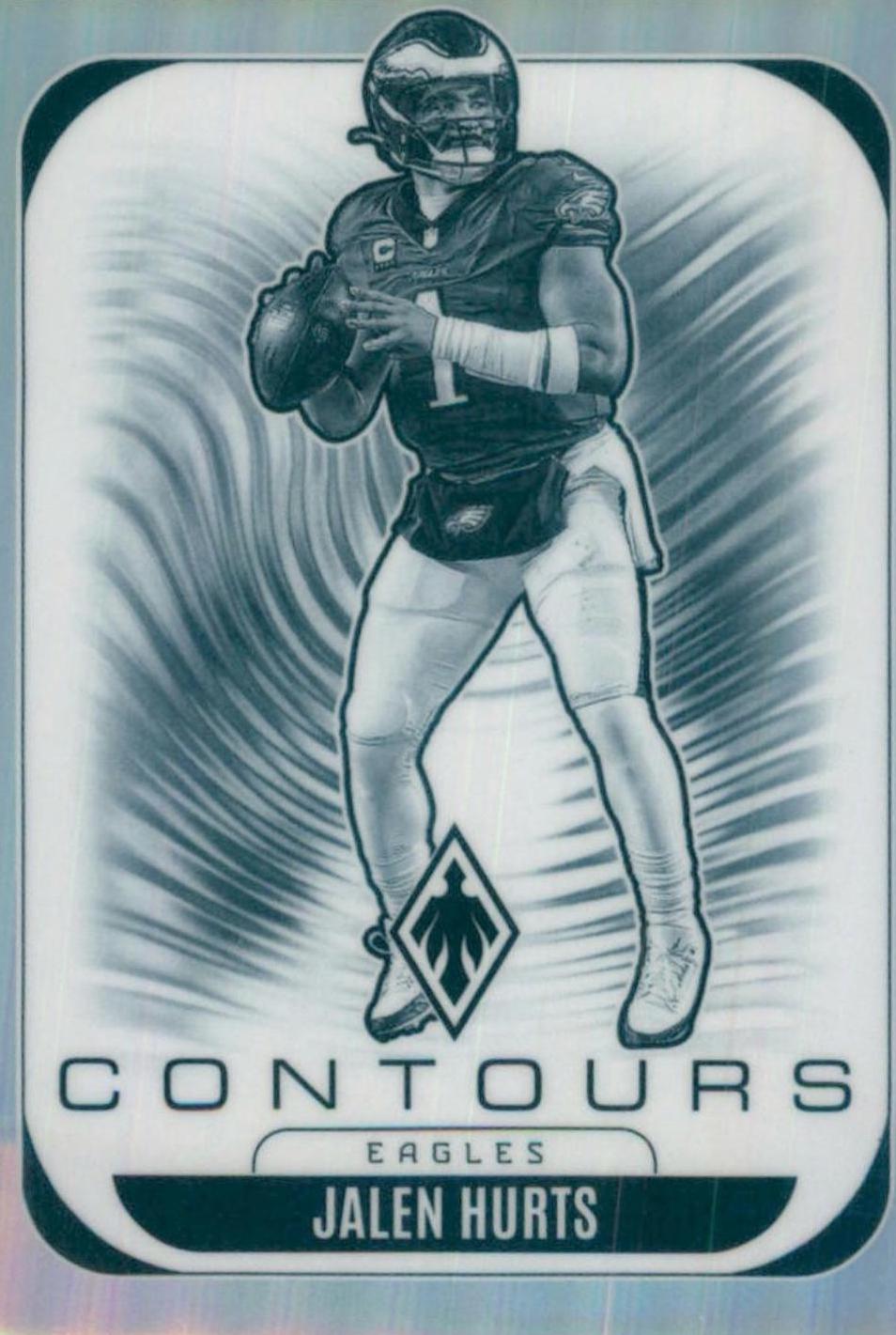 2025 Panini Phoenix Contours Jalen Hurts #26 card