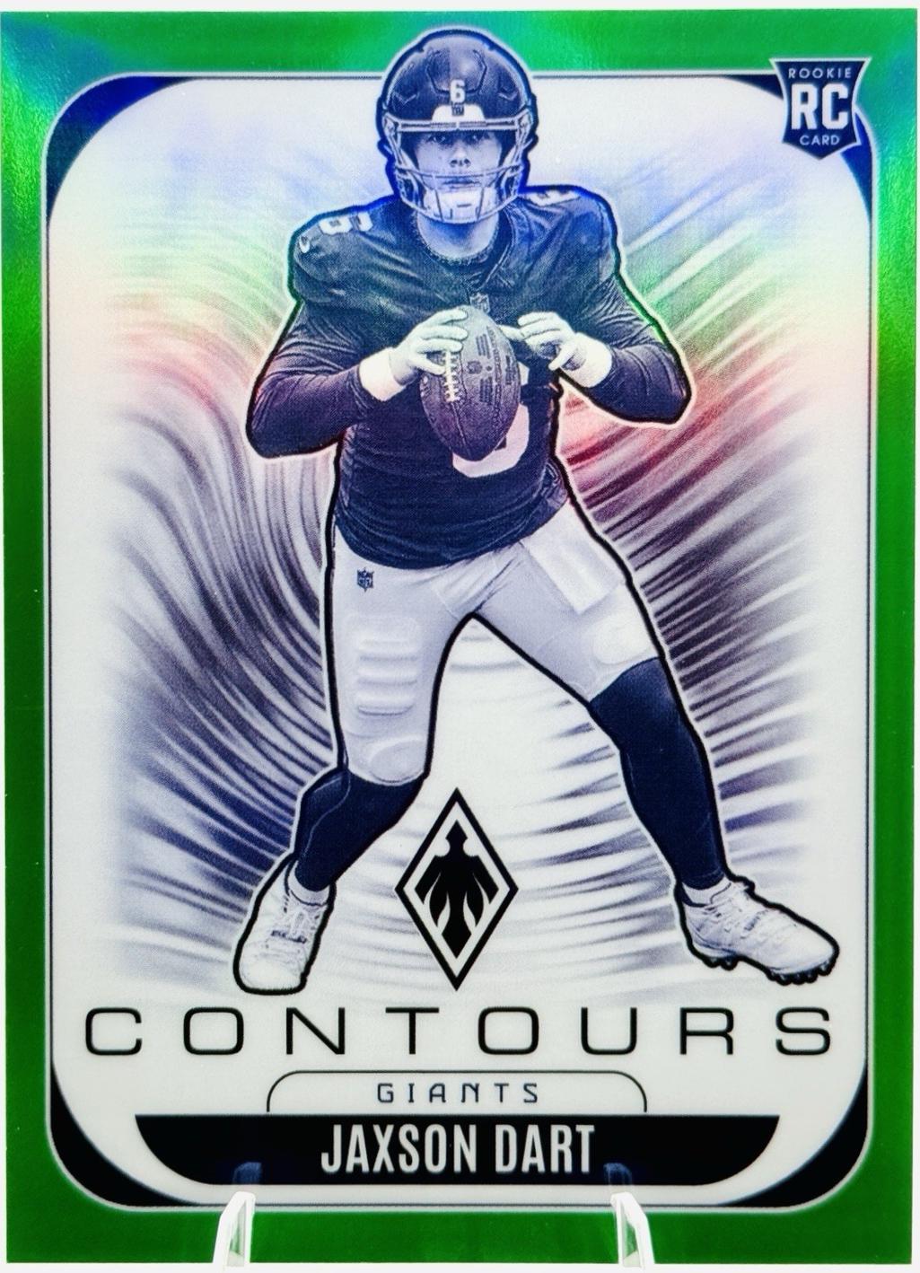 2025 Panini Phoenix Contours Jaxson Dart [Green] #24 card