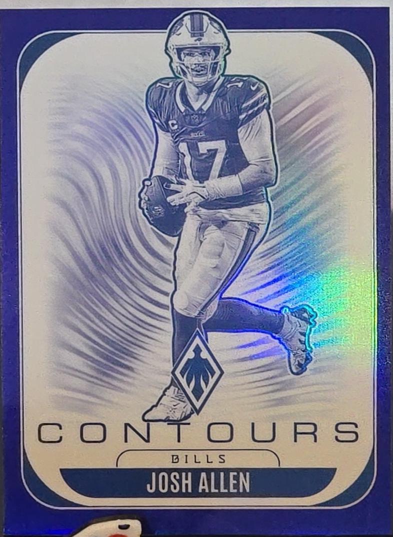 2025 Panini Phoenix Contours Josh Allen [Blue] #4 card