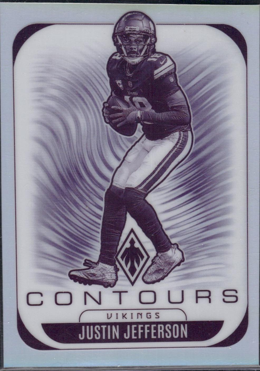 2025 Panini Phoenix Contours Justin Jefferson #21 card