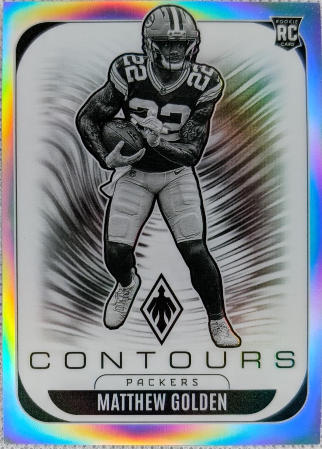 2025 Panini Phoenix Contours Matthew Golden [Silver Pyramids] #12 card