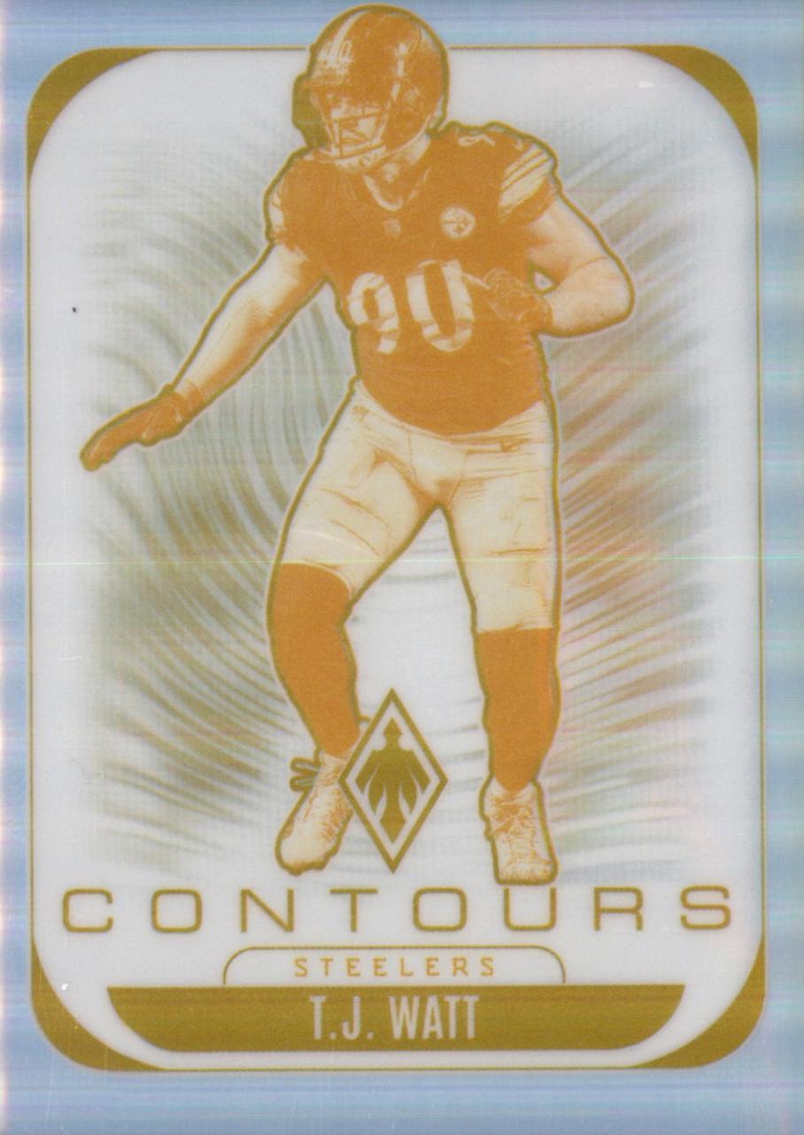 2025 Panini Phoenix Contours T.J. Watt #27 card