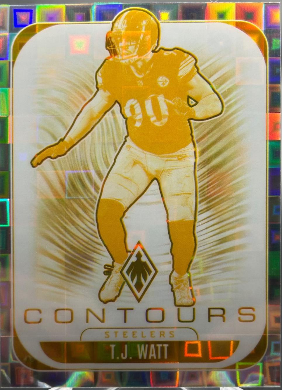 2025 Panini Phoenix Contours T.J. Watt [Silver Pandora] #27 card