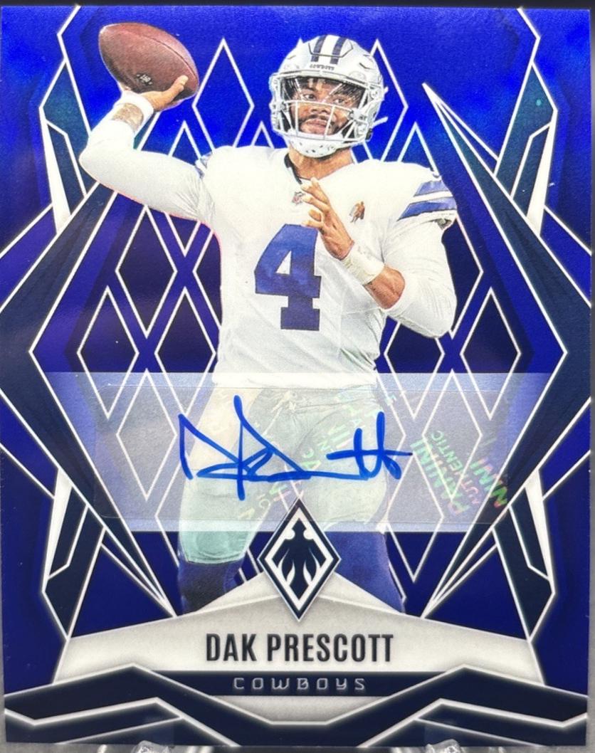 2025 Panini Phoenix Dak Prescott [Blue Autograph] #29 card