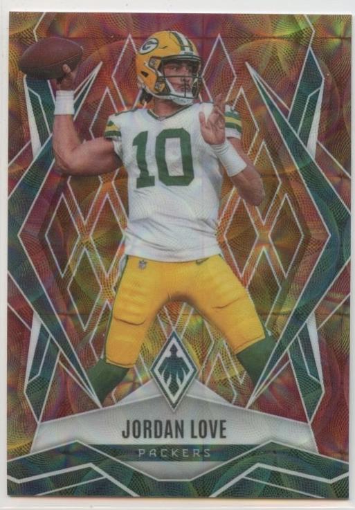 2025 Panini Phoenix Jordan Love [Fire Burst] #117 card