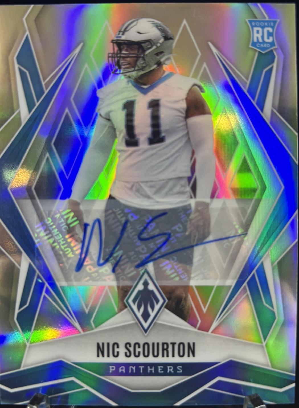 2025 Panini Phoenix Nic Scourton [Silver Autograph] #231 card
